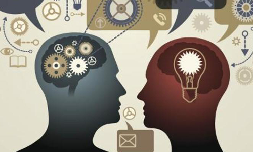 profiles of person to person talking