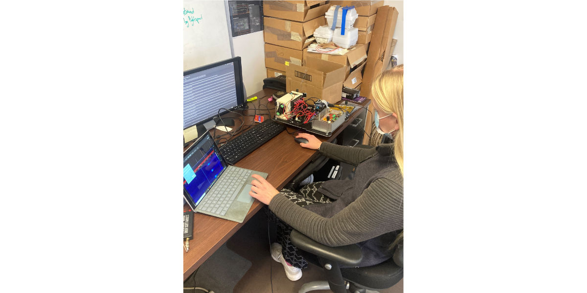Engineer Programming on Computer