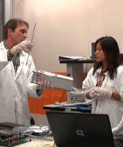Two Researchers in the Lab