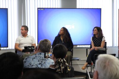 Close up of the panel hosts