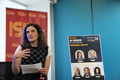 Vanessa Parli at the AI Index panel