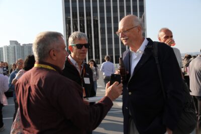 David Balenson mingling with guests