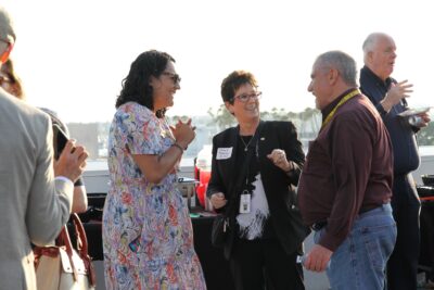 AI Index atendees talking