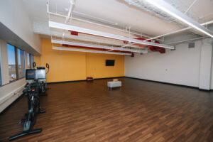 Interior view of modern office building